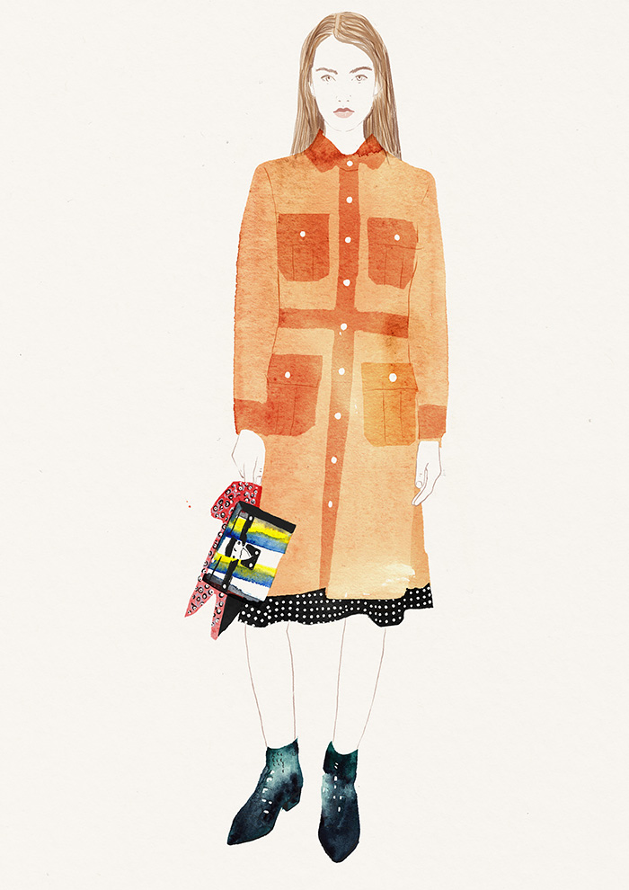 Louis Vuitton Girl Painting by Nenikas Art